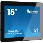 iiyama ProLite TF1515MC-B2 touch screen monitor 38.1 cm (15") 1024 x 768 pixels Black Multi-touch