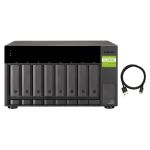 QNAP TL-D800C storage drive enclosure 2.5/3.5" HDD/SSD enclosure Black