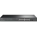 TP-Link JetStream TL-SG2218P 16-Port PoE+ Compliant Gigabit Managed Network Switch with SFP