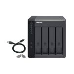 QNAP TR-004/64TB-IW storage drive enclosure 2.5/3.5" HDD/SSD enclosure Black