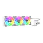 VIDA TriFrost 360mm ARGB Liquid CPU Cooler, 3x ARGB PWM Fans, ARGB CPU Block, 300W TDP, White