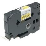 Brother Gloss Laminated Labelling Tape - 18mm, Black/Yellow label-making tape TZ