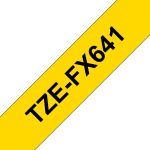Brother TZE-FX641 DirectLabel black on yellow Laminat 18mm x 8m for Brother P-Touch TZ 3.5-18mm/36mm/6-18mm/6-24mm/6-36mm