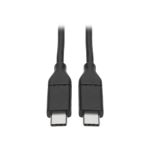 Tripp Lite USB Type-C to USB Type-C Cable (M/M) - 2.0, 3A Rating, USB-IF Certified, Thunderbolt 3, 0.91 m
