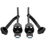 Tripp Lite USB 3.0 SuperSpeed A/A Cable for USB 3.0 All-in-One Keystone/Panel Mount Couplers (M/M), Black, 0.91 m