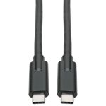 Tripp Lite U420-006-5A USB-C Cable (M/M) - USB 3.2, Gen 1 (5 Gbps), 5A Rating, Thunderbolt 3 Compatible, 6 ft. (1.83 m)
