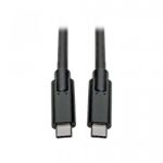 Tripp Lite USB Type-C to Type-C Cable, M/M, 3.1, Gen 1, 5 Gbps, Thunderbolt 3 Compatible, 3A Rating, 3.05 m
