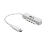 Tripp Lite USB 3.1 Gen 2 USB Type-C (USB-C) to SATA III Adapter Cable with UASP, 2.5 in. SATA Hard Drives, White