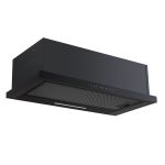 electriQ 90cm Telescopic Cooker Hood with Auto Opening - Black