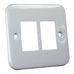Cablenet Metal Faceplate for 2 x LJ6C Fascia
