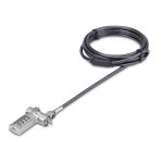 StarTech.com Universal Laptop Cable Lock 6.6ft (2m), Serialized Security Cable for Notebook, Compati