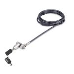 StarTech.com 3-in-1 Universal Laptop Lock 6.6ft (2m), Master Keyed Locking Cable, Computer Security,