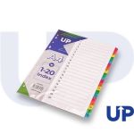 CTS Wholesale UP Index White Multicolour Tabs 1-20