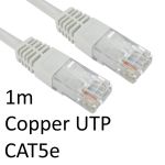 TARGET RJ45 (M) to RJ45 (M) CAT5e 1m White OEM Moulded Boot Copper UTP Network Cable