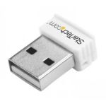 StarTech.com USB 150Mbps Mini Wireless N Network Adapter - 802.11n/g 1T1R USB WiFi Adapter - White