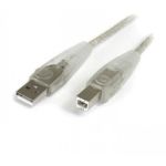 StarTech.com 10 ft Transparent USB 2.0 Cable - A to B