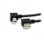 StarTech.com 3 ft A Right Angle to B Right Angle USB Cable - M/M
