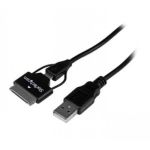 StarTech.com 0.65m (2 ft) Samsung Galaxy Tab Dock Connector or Micro USB to USB Combo Cable
