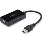 StarTech.com USB 3.0 to Gigabit Network Adapter with Built-In 2-Port USB Hub
