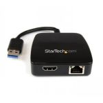 StarTech.com Travel Adapter for Laptops - HDMI and GbE - USB 3.0