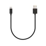 Veho Pebble USB-A to USB-C Universal Charge and Sync 0.2m/0.7ft Cable â€“ Black (VCL-002-C-20CM)