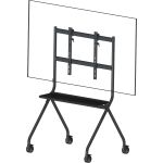 Vision Display Easel Trolley - LIFETIME WARRANTY - Cart fits display 55-100" with VESA sizes up to 900 x 600 - make any Teams or Zoom setup portable - generous 240 x 250 mm laptop or video conference equipment shelf - SWL 100 kg / 220 lb - 100 mm / 4" loc