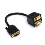 StarTech.com 1 ft VGA to 2x VGA Video Splitter Cable â€“ M/F