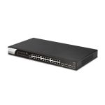 DrayTek VigorSwitch P2282x L2+ Managed 24-Port Gigabit PoE Switch with 4 x 10GbE SFP+ Ports and Power Backup Input