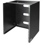 StarTech.com Wall-Mount Bracket for Shallow Rack-Mount Equipment - Solid Steel - 12U
