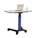 DDB Mobile Battery-Powered Sit Stand Desk White