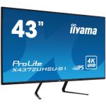 iiyama ProLite X4372UHSU-B1 computer monitor 108 cm (42.5") 3840 x 2160 pixels 4K Ultra HD LED Black
