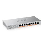 Zyxel 8 ports 100W total PoE++ Desktop MultiGig Unmanaged Switch