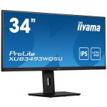 iiyama ProLite XUB3493WQSU-B5 computer monitor 86.4 cm (34") 3440 x 1440 pixels UltraWide Quad HD LED Black