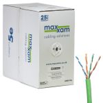Cablenet Cat5e Green U/UTP LSOH 24AWG Solid CPR Dca Cable 305m Reelex Box