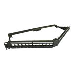 Cablenet 24 Port Cat6a 1u Unloaded Keystone Angled Patch Panel