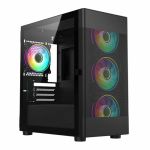 VIDA ZEPHYR-BLK computer case Tower Black
