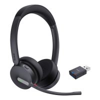 Yealink WH64 Hybrid Dual Teams Headset Wireless Head-band Office/Call center Micro-USB Bluetooth Bla