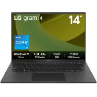 LG Gram 14Z90RU-G.AA55A1 laptop Intel Core i5 i5-1334U 35.6 cm (14") Full HD+ 16 GB LPDDR5-SDRAM 512 GB SSD Wi-Fi 6E Windows 11 Home Black