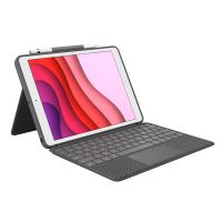 Logitech Combo Touch QWERTY UK English Graphite Smart Connector