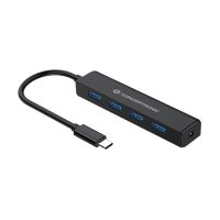 Conceptronic 4-Port USB 3.0 Hub, USB-C Connector