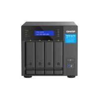 QNAP TVS-H474 NAS Tower Intel Pentium G7400 8 GB DDR4 0 TB QuTS hero Black