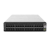 Nvidia NVIDIA Spectrum-4 based 800GbE 2U Open Ethernet switch with Cumulus Linux Authentication, 64 OSFP ports and 1 SFP28 port, 2 power supplies (3KW, AC), x86 CPU, Secure-boot, standard depth, C2P airflow,Tool-less Rail Kit