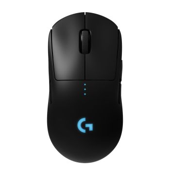 Logitech G PRO Wireless Gaming Mouse, HERO 25K Sensor, 25,600 DPI, RGB, Ultra Lightweight, 8 Programmable Buttons, Long Battery Life, POWERPLAY Compatible, PC/Mac - Black