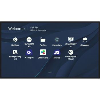 Viewsonic CDE9830 Signage Display 2.49 m (98") Wi-Fi 500 cd/mÂ² 4K Ultra HD Black Touchscreen Built-in processor Android 11