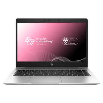 Circular Computing BSI certified HP EliteBook 840 G6 Refurbished Laptop, Intel Core i5 8th Gen , 16GB, 256GB SSD, 14” Full HD, Windows 11 Pro. The highest quality refurbished laptops in the world.