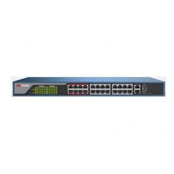 Hikvision DS-3E1326P-E network switch Managed L2 Fast Ethernet (10/100) Black Power over Ethernet (PoE)