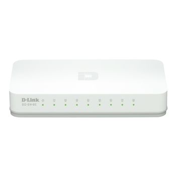 D-Link GO-SW-8E/E network switch Unmanaged Fast Ethernet White