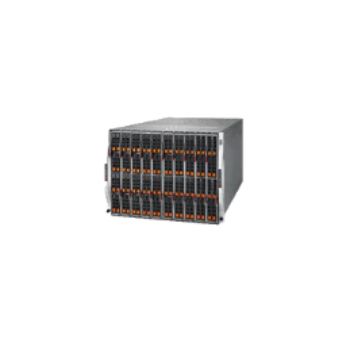 Supermicro 25G enclosure with four 2200W Titanium (96% efficiency) power supplies + 4 cooling fans