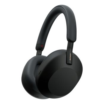Sony WH-1000XM5 Noise Cancelling Wireless Headphones, 30 hours battery life, Overhead Bluetooth Headphones, Black