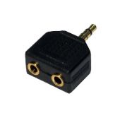 Cables Direct 3T2R cable gender changer 3.5mm 2x 3.5mm Black